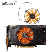 ZOTAC GTX 550 Ti Geforce GTX550Ti 냉각 그래픽 팬용 새로운 75mm 비디오 카드 팬 DC12V 0.20A 2pin, 한개옵션0