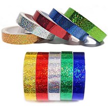 반짝이 홀로그램테이프 폭2cm 길이11M, 초록