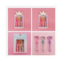 [케이로] 421113 공주 왕관 펜 복사 세트 소녀 취재 대학생 연필 보호 케이스 증량제 선물 모자, B set