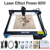 레이저 절단 레이저 조각 기계 40W/80W CNC 라우터 절단 나무/가죽/금속/아크릴 DIY RDDSOPON LC400, 01 80W Laser Engraver_02 US