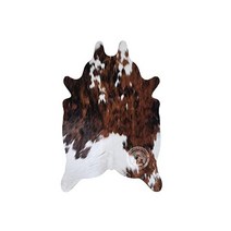 정품 미니 소가죽 러그 소가죽에 삼색 작은 털 24 x 35인치 90 60 cm