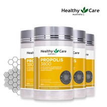 [4개세트] 헬씨케어 울트라 프리미엄 프로폴리스 3800mg 200캡슐 호주직배송