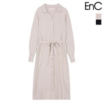EnC 풀오픈 니트 롱 원피스 ENOK21101Y