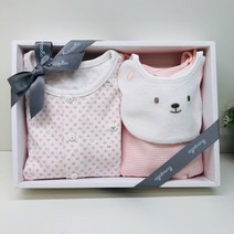 아가방 쁘띠베어4종세트 23년신상품~ 깜찍한턱받이+귀여운내의+편안한 바디수트가 한세트입니다~#신생아선물 #백일선물