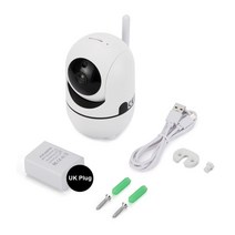 홈캠 펫캠 홈cctv 베이비캠 미니 보안 베이비 모니터 적외선 야간 투시경 무선 와이파이 카메라 모바일, 02 UK Plug