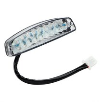 1pcs LED 3 와이어 12V 브레이크 중지 빛 라이센스 미등 ATV 오프로드 오토바이 신호 램프 액세서리 자동차, 01 WHITE