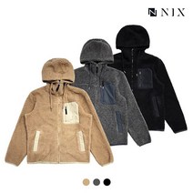 닉스 유니 보아본딩 세미오버핏 후드집업 FNOWCUX703P