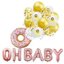 아크릴원통 아크릴 도넛 스탠드 투명 베이글 홀더 디저트 테이블 웨딩 생일 치료 디스플레이 1 개, 12 Balloon9
