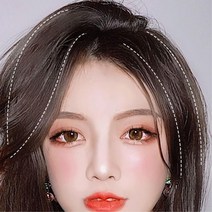 숱적은여자 정수리 볼륨주기 부분가발 어려보이는 발표회 셀프 간편한, 라이트브라운
