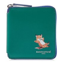 MAISON KITSUNE [명품]페드로 메종 키츠네 칠랙스 스퀘어 지퍼 지갑 K..
