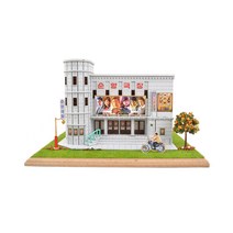퍼즐피플 3D 영공방 건축물 입체퍼즐모형, 3D목재 디오라마 순양극장, 1Ea