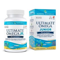 [Nordic Naturals] 노르딕 내추럴스 얼티메이트 오메가 주니어 680 mg EPA 340/DHA 245 딸기 맛 90 미니 소프트젤