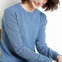 [별별천지] 여성 긴팔티 라운드 니트 맨투맨 기본 티셔츠 봄 가을 겨울