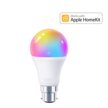 Homekit WIFi 스마트 전구 색상 B22 E27 E26 Dimmable RGBWC 7W Siri 음성 제어 홈 오토메이션, [4] 4 PCS B22