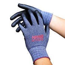 니트렉스 NBR폼 반 코팅 작업 장갑 10켤레, M(중)