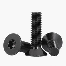 M2.5 블랙 50개 별 렌치 접시 머리 볼트 GB2673 카운터 TORX 성크 A2 70 스테인리스 스틸 싱크 헤드 나사 서스 304, M2.5 (50개), 16mm