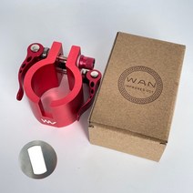 킥보드 듀얼트론 스파이더 제로용 업그레이드된 폴딩 클램프 8 0 시리즈 전기 스쿠터용, 빨간색