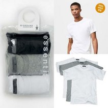 이랜드 [지오다노][지오다노] 기본 반팔티 크루넥 3PCS 패키지 01243801 NC신구로_신구로점