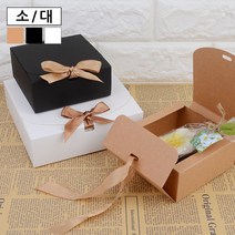 골든트리 무지 납작 사각 선물상자 12개 묶음 선물케이스 포장케이스, 대 - 화이트 12개 묶음