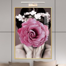 보고아트 북유럽 모던 감성 여인 여자 인물 추상화 그림 북유럽 인테리어 액자, [17] 붉은꽃의여인