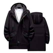 Sevenmoon 빅사이즈 남성용 트렌치 코트 S-10XL