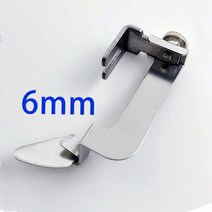 미싱기 호환용품 JUKI-잭 가수 형제 1 바늘 산업 재봉틀 조절 가능한 다운 턴 헤머 접이식 피트 가이드 부, 02 Down Turn 6MM