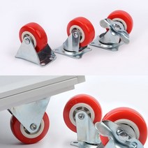핸드카 공구바퀴 부품용바퀴 이동바퀴 카트용바퀴 소형바퀴, 회전형+브레이크