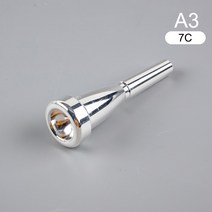 트럼펫 관리 용품 전문 트럼펫 마우스 피스 Meg 3C/5C/7C 크기 바흐 초보자용 뮤지컬 액세서리 부품 또는, 03 A3