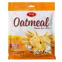 오트밀 미니바이트 1kg 2개 대용량 곡물 과자 인간사료 사무실간식 RICHY 리키, (new) 오트밀 치즈맛 (220g)