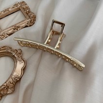 레이스룸 국내제작 롱 메탈 13cm 고급 헤어 왕 집게 핀+실리콘논슬립, 국내제작_골드(유광)+실리콘논슬립