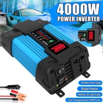 차량용인버터 순수 정현파 car voltage converter converter 12 v 220 v 6000w power converter 순수 사인파 인버터 auto foy, 12v 220v 4000w