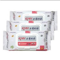 케어팜 닥터소독티슈80매X3개99.9%항균가정사무실병원