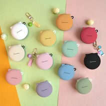 주문제작 수채화 엘지 톤프리 케이스 키링증정 HBS-TFN4 TFN5 TFN6 TFN7, 톤_프리_케이스_수채화_크림, 하단케이스_화이트, 폰트_블랙