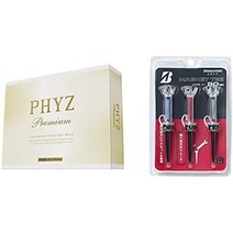 브리지스톤 PHYZ 프리미엄골프공 골드 펄 PMGX 1다스 12개, 마그넷티80mm세트