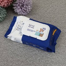 맑은하루 물티슈 남색 100매 캡형 물티슈 티슈 물티슈캡형 코튼물티슈 물휴지