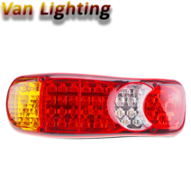 이베코 부품 볼보dafiveco 콤비네이션 라이트용 1pc 24v 46 led 트럭 테일 라이트 1756754 1756751 155, 왼쪽