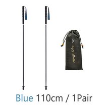 장비 스키 폴대 등산 HEALING 접이식 초경량 카본 하이킹 스틱 트레킹 폴 워킹 노르딕 워크 115g, 110 1 pair color