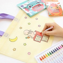 민화샵 부직포가방 신발주머니 가방만들기 에코백, 요리하는 고슴도치