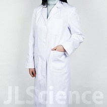[JLS] 흰색 실험복 실험가운 - 사이즈 선택가능, 1개, L. (여) 중·고등·성인 88