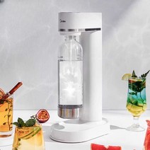 탄산수제조기 탄산수 자동 실린더 딜라이트소다, 흰색(가스 실린더 1개 + 물병 2개)