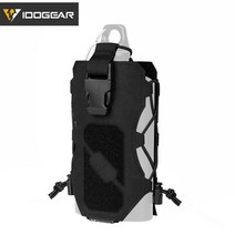항공모함 군함 모형 프라모델 장난감Idogear 전술 물병 파우치 다기능 라디오 파우치, 검은색