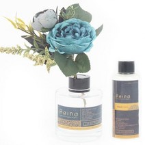 레이나퍼퓸 장미와동백 플라워디퓨저 150ml 2개, 블루_주름병/청포도