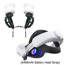 vr챗 확장현실 혼합현실 가정IOT KIWI design-컴포트 배터리 헤드 스트랩 6400mh 퀘스트 2 호환 액세서리, 한개옵션1, 06 2pcs as show