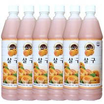 청솔 살구 음료베이스 835ml / 과일원액, 6개