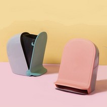 부엌 걸이형 페달 음식물 쓰레기통 주방 걸이용 카페 원룸 휴지통 걸이식, 멜론블루