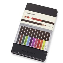 Moleskine 워터컬러 색연필 12색 세트 4571196016, Colored Pencils