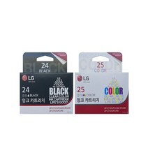 LG NO.24 NO.25 LIP2210 LIP2250C LIP2270 정품잉크, 검정, 1개