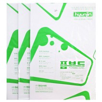 [현진] 원단 백색 폼보드 비접착 600x900mm 2T 5장