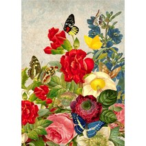 세진 DIY 보석십자수 3D 72가지 신제품 새로운 취미생활 보석 십자수 보석십자수, 고혹한모란다발 34x44, 1세트