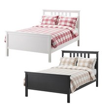 이케아 HEMNES 헴네스 슈퍼싱글 침대 프레임+갈빗살세트 120x200cm/매트미포함/슈싱사이즈/침실가구, 화이트_091.983.94